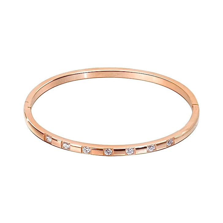 Olivia Bangle - Rose Gold