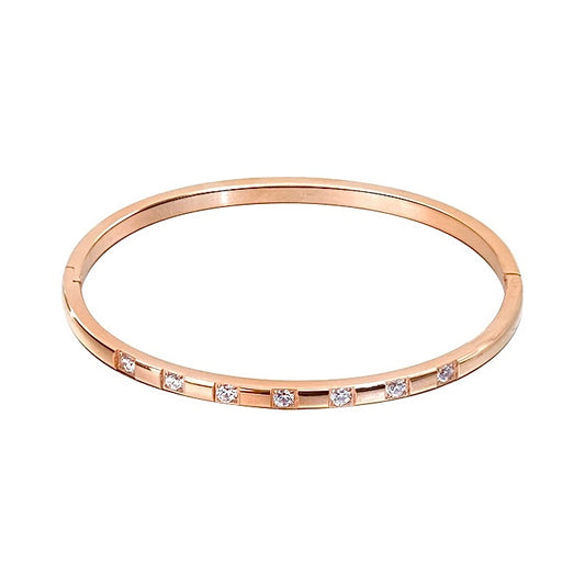 Olivia Bangle - Rose Gold