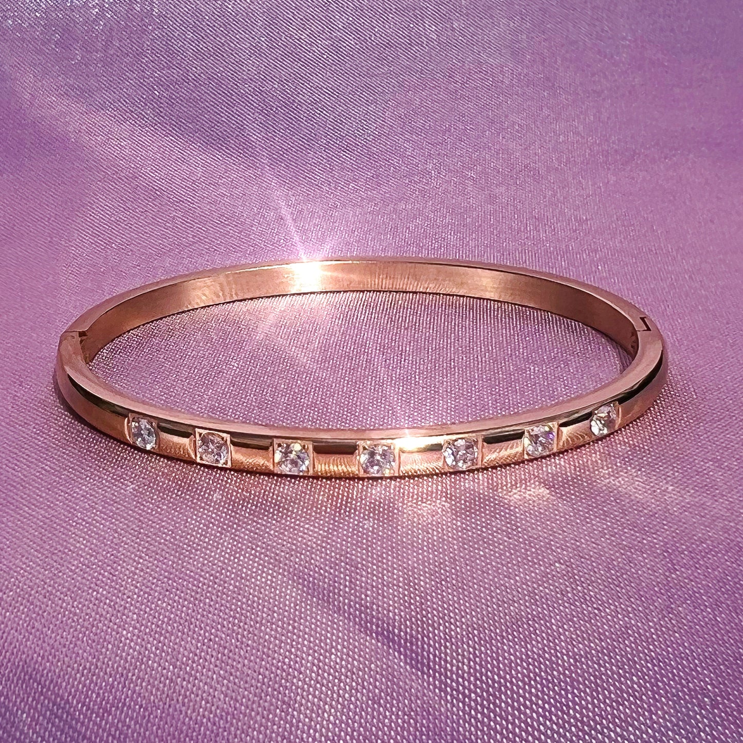 Olivia Bangle - Rose Gold