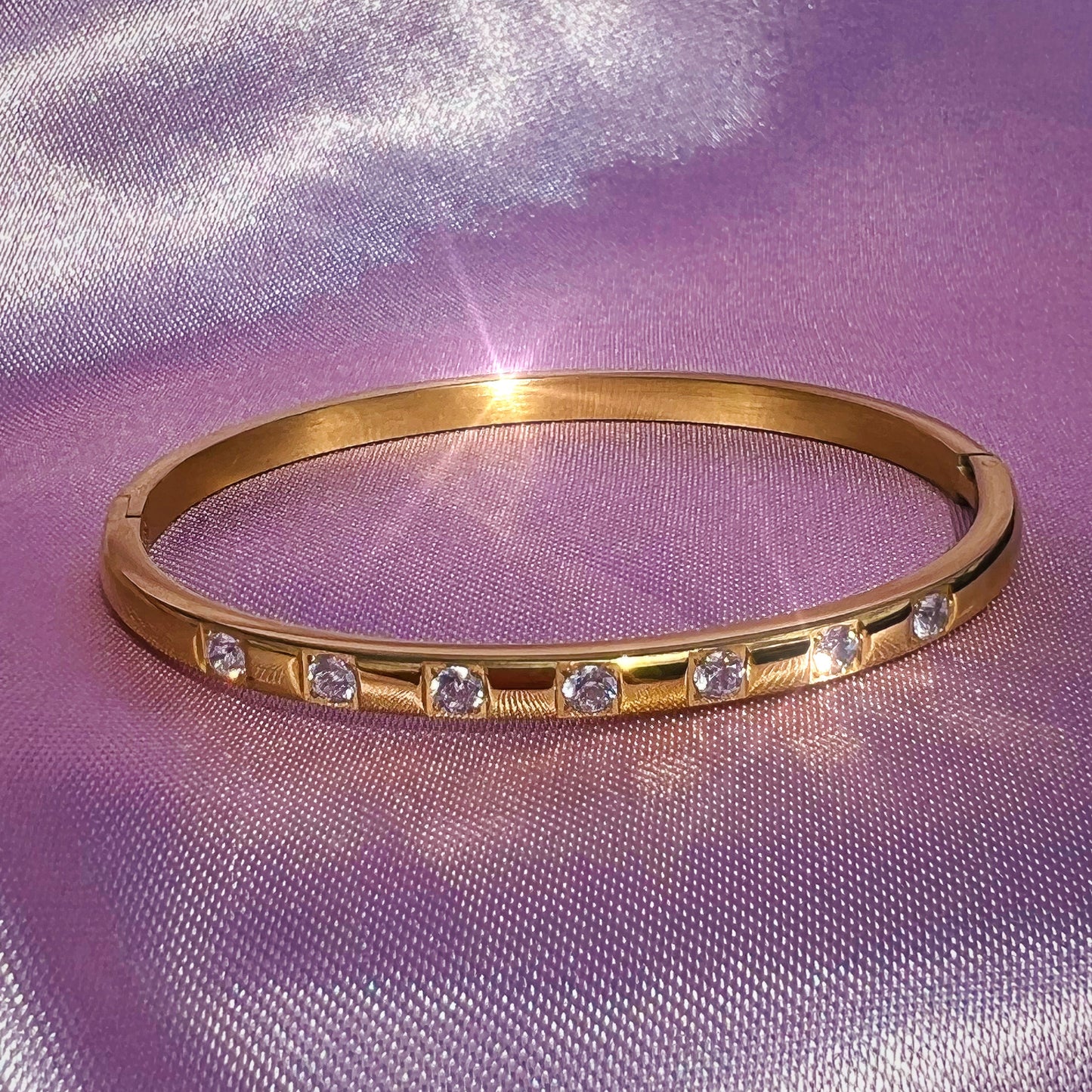 Olivia Bangle - Rose Gold